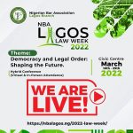 NBA Lagos Law Week is Live! Register Now to join Virtually