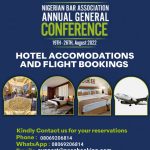 2022 NBA-AGC: NACO Logistics Ltd Announces Readiness for Hotel Reservations for 62nd Conference in Lagos