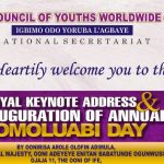 World Omoluabi Day: Ooni, YCYW announces Maiden Celebration in Ile-Ife