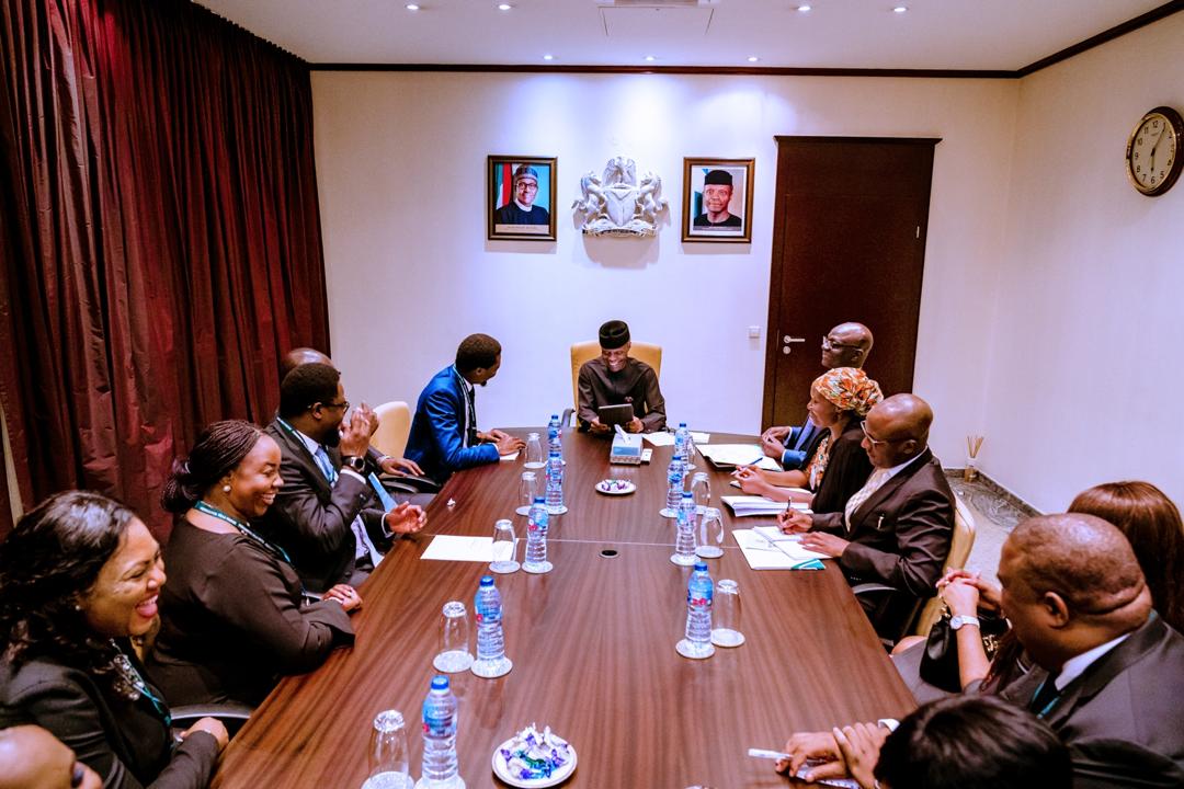 NBA Lagos Branch Pays Courtesy Visit to Vice President Yemi Osinbajo, SAN, Discuss Ways to Promote the Legal Profession, Effective Justice Delivery