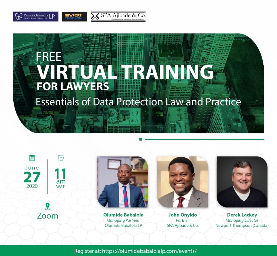 Two Data Protection Compliance Organisations, Canadian Firm to Host Free Data Protection Training for Nigerian Lawyers