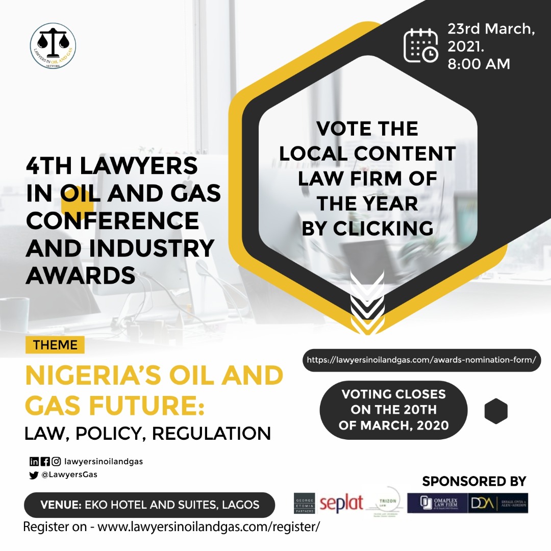 Call for Nominations: Local Content Law Firm of the Year Award 2021