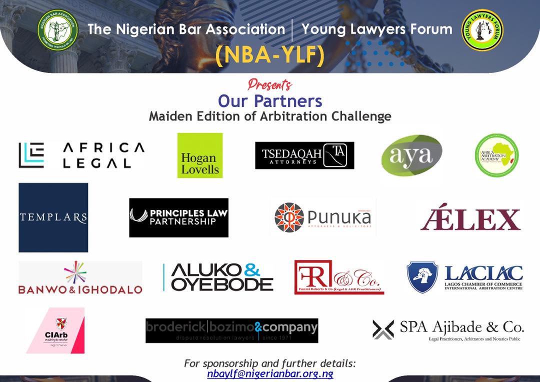 NBA-YLF Arbitration Challenge 2021: Teams Lagos, Yola, Ibadan, Orlu, 4 Others Qualify for the Oral Rounds