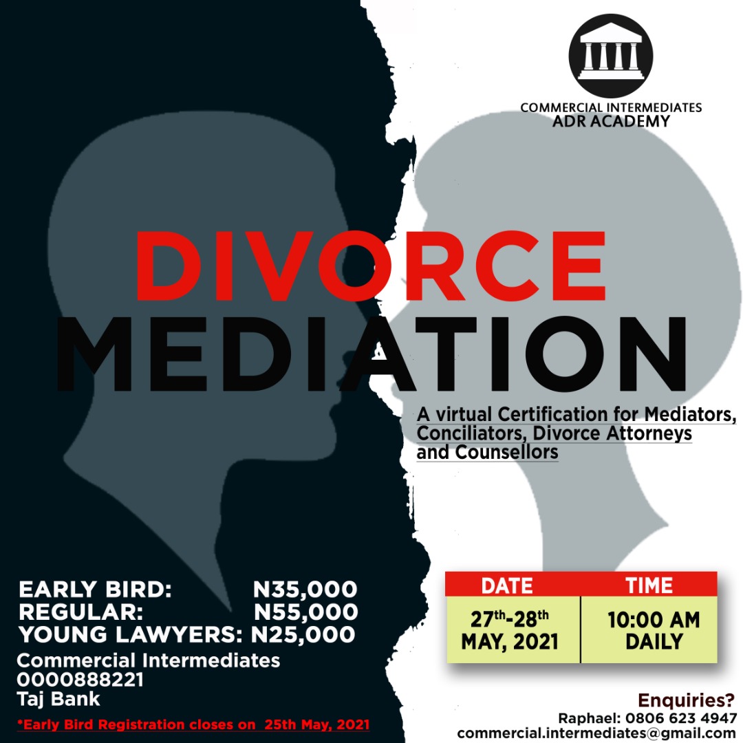 [Register] Commercial Intermediates ADR Academy to Hold Divorce Mediation Certification Training