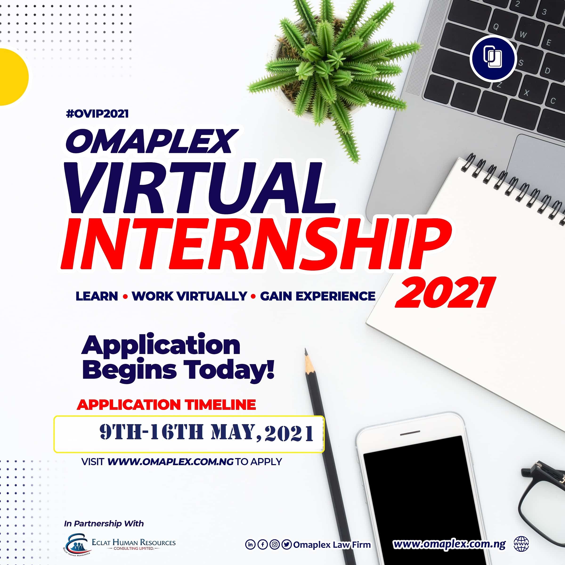 Omaplex Law Firm Launches 2nd Edition of Virtual Internship [Apply Now]