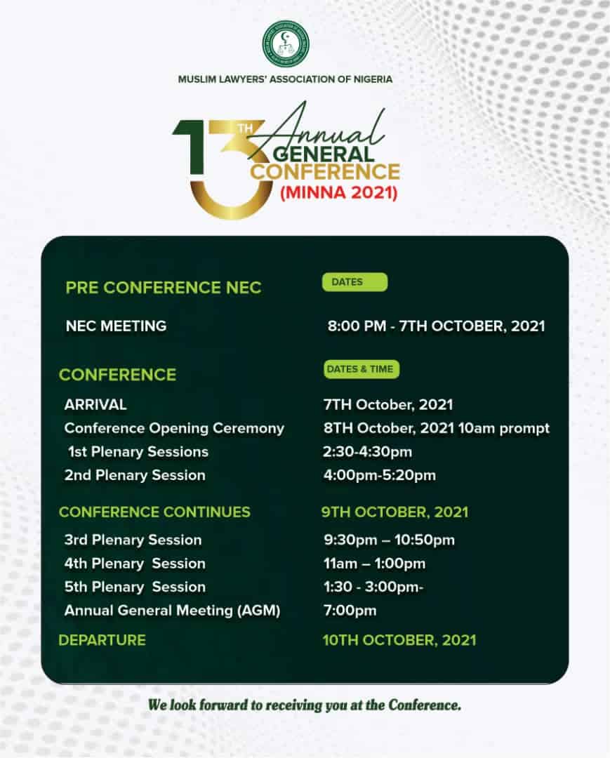 [Full Programme] MULAN Annual Conference Minna, October 7-10, 2021