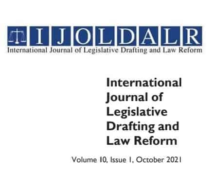 International Journal of Legislative Drafting and Law Reform [Free Download]