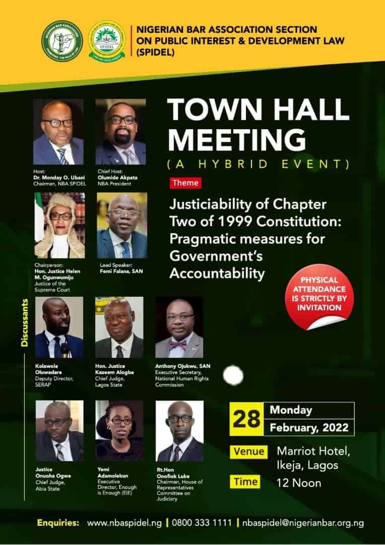 NBA-SPIDEL Town Hall Meeting | February 28, 2022| Register Now