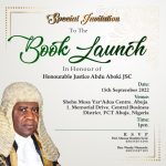 Special Invitation to the Book Launch in Honour of Honourable Justice Abdu Aboki, JSC