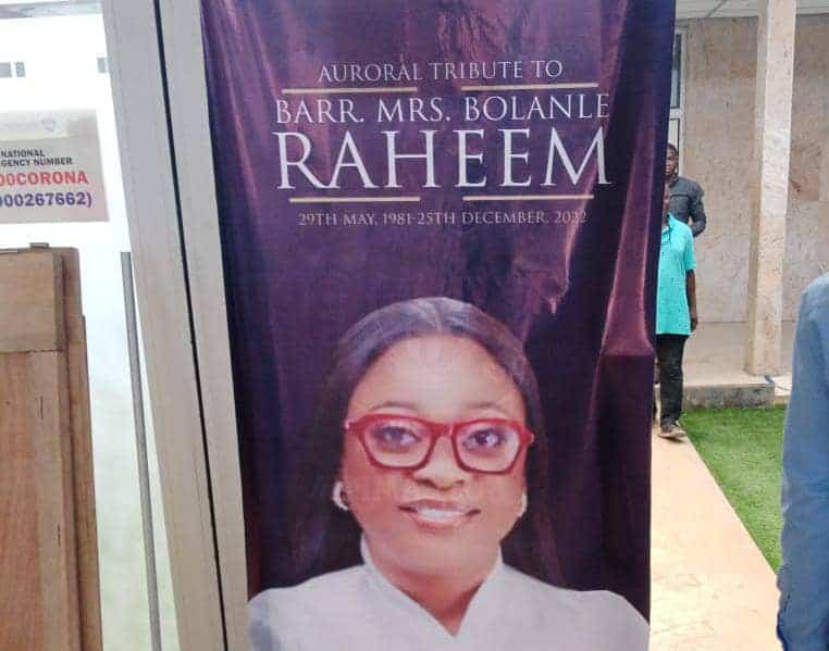 ‘Young, Vibrant, Promising’ — Lawyers Pay Tribute to Bolanle Raheem