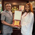 LAWSAN National Vice President, Florence Agogo Pays Courtesy Visit to the Executive Governor of Cross River State, Sen. Prof. Benedict Ayade